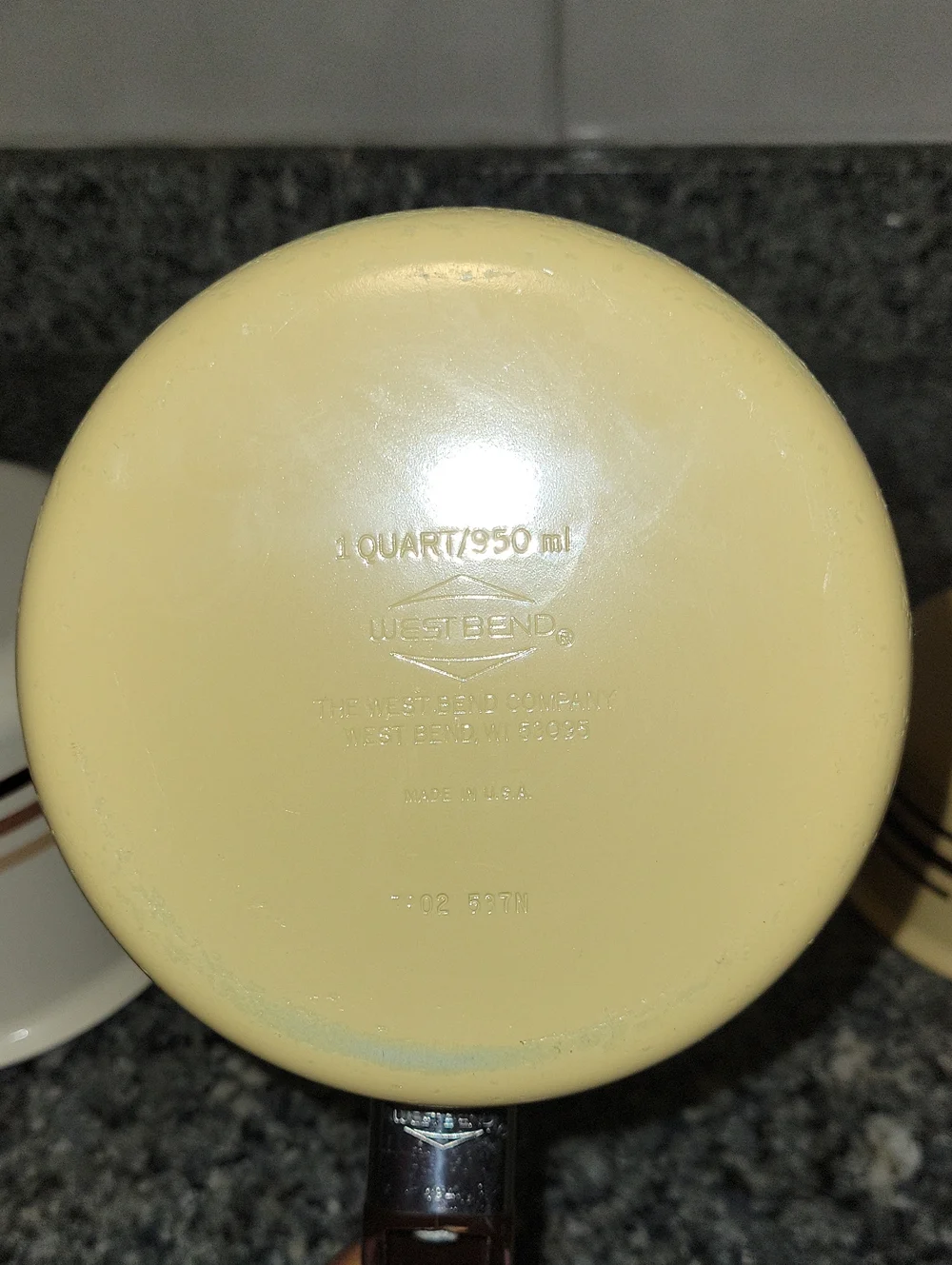 Vintage 70's West Bend Striped Enamel Saucepans w/Lids